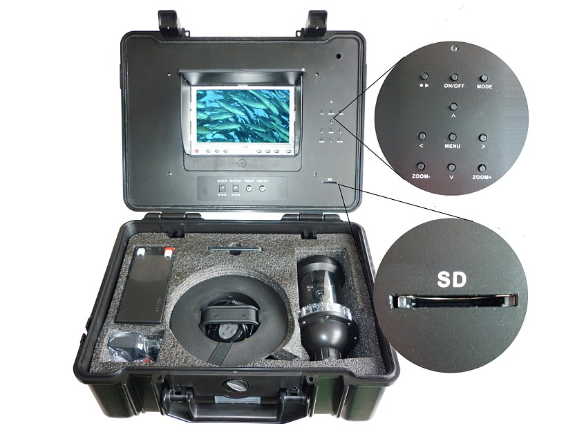 700tvl underwater camera with dvr recording