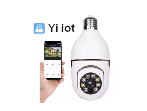 Smart wifi YIIOT PTZ 2MP light Bulb camera